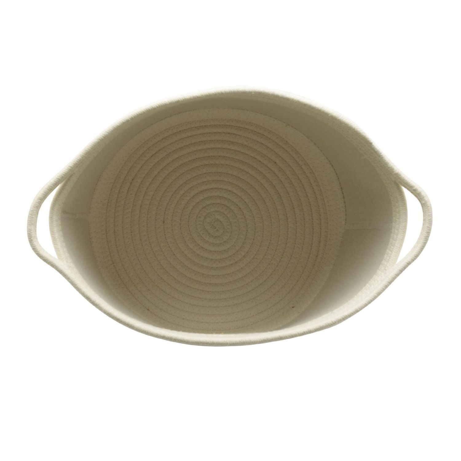 Textured Linen and Cotton Rope Storage Basket, Pet Theme with Cat Paw Print Design