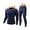 Navy Blue, variant on CL convallaria Thermal Underwear for Men, Ultra Soft Long Johns Fleece Lined Base Layer Cold Weather Top and Bottom Set