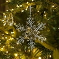 thumbnail image 6 of Christmas Sequins Acrylic Snowflake Pendant,Christmas Tree Decor,Christmas Scene Prop,Christmas Clear Plastic Decor,Christmas Festive Hanging Ornament,Christmas Sparkle Decor, 6 of 6