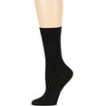 thumbnail image 5 of 7BIGSTARS KINGDOM Women's Bamboo Dress Socks - 4 Pack Medium - Thin Casual Crew Calf - Sock Size 9-11 Shoe Size 5-9 M Black, 5 of 10