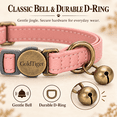 thumbnail image 6 of GoldTiger Vintage Style Leather Breakaway Cat Collar - Adjustable, Durable, Retro Bell - Suitable for All Types of Cats and Small Dogs, 6 of 7