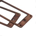 thumbnail image 3 of 2 Pcs Electric Guitar Pickup Rings 2 Coils Rosewood Flat Frame Mounting with 8 Screws, 3 of 3