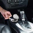 thumbnail image 4 of Cenicero de acero inoxidable con tapa y luz LED para coche, hogar y oficina, 4 of 5