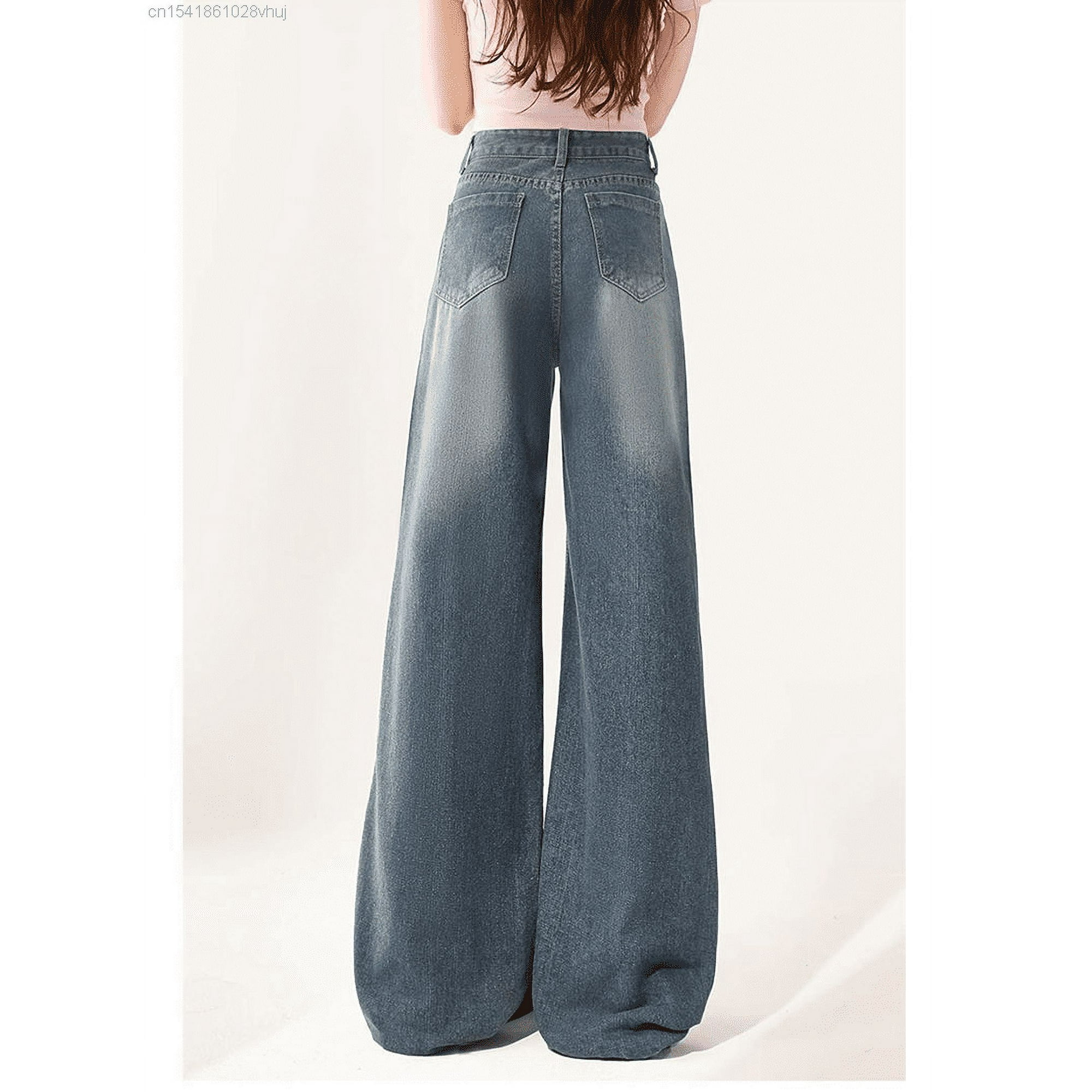 Sanrio Kuromi New Graffiti Jeans For Women High Waisted Wide
