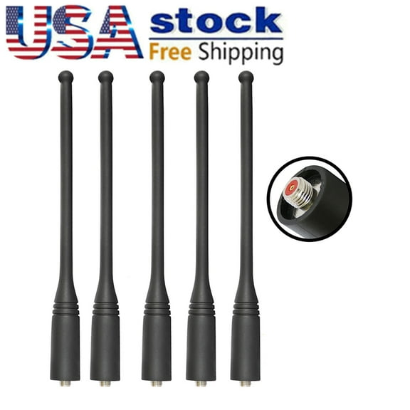 5x UHF RAN4031 Whip Antenna For CP110 A12 EP150 RDU2020  RDV2020  RDU4100  RDU4160  RDU4160d RDV5100 Portable Radio