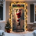 thumbnail image 3 of Christmas Door Decorations Christmas Door Sticker Decoration Hanging Cloth Holiday Party Decoration Background Cloth Room Door with Tapestry Cloth Decorations for Room, 3 of 6
