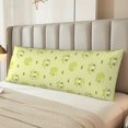 thumbnail image 2 of Fotbe Cute Frog3 Funda para Almohada Corporal con Diseño, Funda de Microfibra Ultrasuave de 20x54 Pulgadas, Ropa de Cama Elegante, 2 of 7