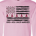 thumbnail image 4 of Inktastic Head and Neck Cancer Awareness Flag and Ribbon Long Sleeve T-Shirt, 4 of 5