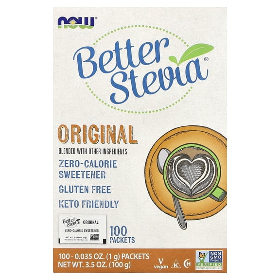 Stevia Extract Packets by Now Foods - 100 Packets
