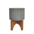 thumbnail image 1 of Sagebrook Home 16102-01 Jardinière en Maille de 5 Po avec Support, Bleu, 1 of 3