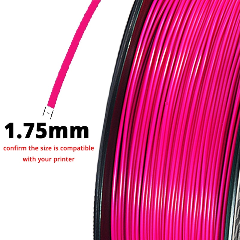 3D Printer PLA Filament 1.75mm 1KG for 3D Printing Materials Rose Color