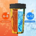 thumbnail image 5 of Honeii Vibrant Sunflower Painting Print Travel Coffee Mug Insulated Coffee Cup with Leakproof Lid, Coffee Tumbler, Reusable Coffee Cups with Seal Lid, 5 of 8