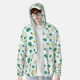 thumbnail image 4 of Kdxio Pineapple Print Women Men Sun Protection UPF 50+ Jackets Zip Up Long Sleeve Hoodie Hiking Lightweight with Pockets, 4 of 8