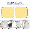 thumbnail image 5 of Goofa Yellow Gingham Pattern 2 Piece Car Windshield Sun Shade Foldable | Front Windshield Shade for Sun, Heat and UV Rays | Sunshade for Car Front Window-, 5 of 6