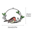 thumbnail image 3 of Garden Crafts Double Side Oil Dripping Alloy Bird Pendant Decoration, 3 of 8