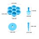 thumbnail image 5 of 7 Holes Popsicle Molds With 9PCS Sticks Non-Stick DIY Ice Popsicle, Popsicle Makers for Egg Bites, Lollipop and Ice Cream Mould, Baby Food Storage Container, Non-Stick Cube Trays, 5 of 8
