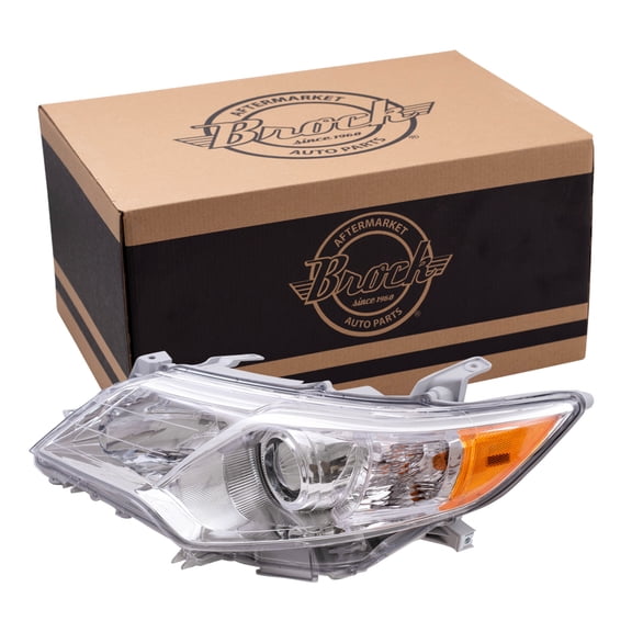 Brock Headlight for 2012-2014 Camry L/LE/XLE w/ Chrome Bezel Left 8115006470