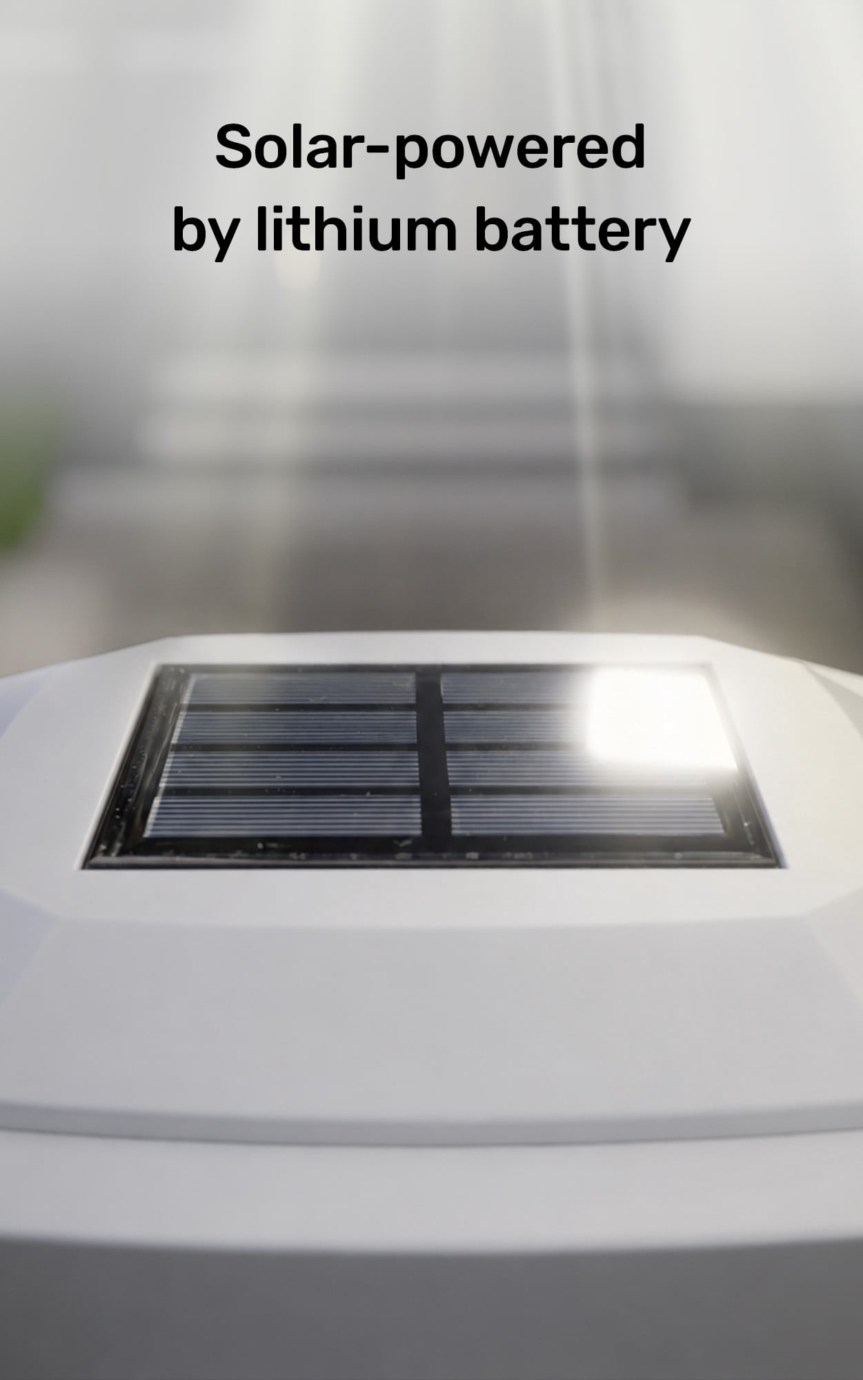 Home Zone Security Solar Post Cap Lights - LED 4x4 (3.5 x 3.5 in.) Post Lights, White, 2-Pack