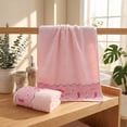 thumbnail image 4 of Aufmer 13.3 X 29.1 In Three Color Plain Style Quick Absorbent Towel Light Thin Portable Design For Summer Dorm Family Daily Cleaning Wiping Work, 4 of 6