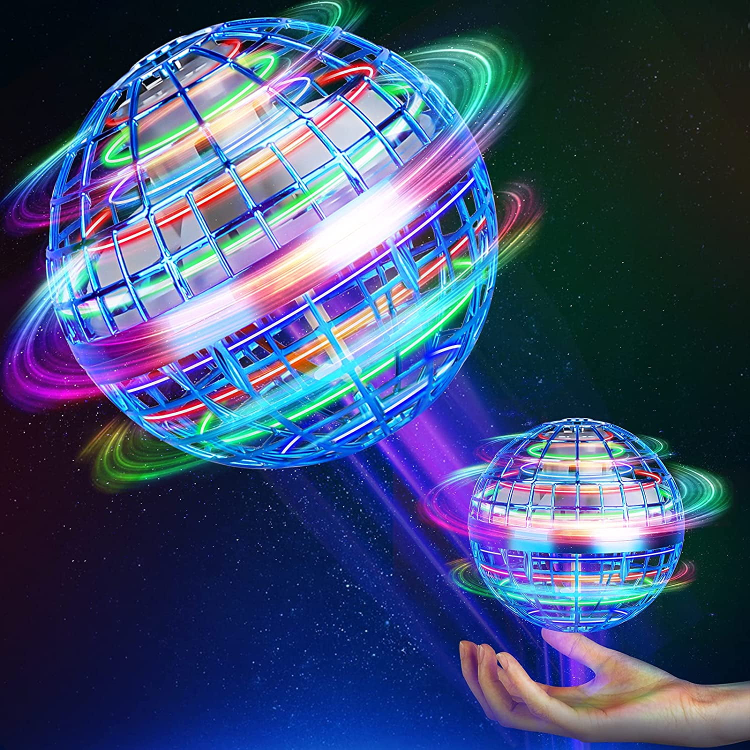 Flying Ball Toys Hover Orb, 2022 Upgraded Rechargeable Controller Mini