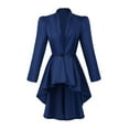 thumbnail image 1 of Vêtements Gothiques à Manches Longues pour Femmes Hommes Vêtements Gothiques pour Femmes Grande Taille Queue-de-Pie Veste Rétro pour Robe Gothique Robe Médiévale Noire avec Capuche et Spectacles Vêtements Gothiques Tout, 1 of 7