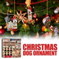 thumbnail image 2 of 6 unids/caja lindos adornos navideños para perros árbol de Navidad decoración colgante DIY arte JUE-FISH Colgante, 2 of 7