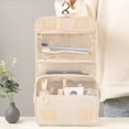 thumbnail image 2 of Bolsa de maquillaje de alta calidad para mujer, Neceser de viaje para cosméticos, organizador de artículos de tocador, almacenamiento impermeable, Neceser de baño con gancho, 2023 Fivean unisex, 2 of 2