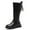 Black, variant on REDARER Girls Mid Calf Boots, Winter Boots with Back Zipper, Warm Non- Sole for Outdoor Play,Size:5.5-6 Years