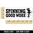 thumbnail image 2 of Spinning Good Work Ice Skating Teacher Student School Self-Inking Rubber Stamp Ink Stamper - Brown Ink - Small 1-1/2 Inch, 2 of 7