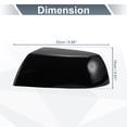 thumbnail image 3 of Unique Bargains Car Rear View Left Right Mirror Cover Cap Replacement for Toyota Tundra Sequoia 07-22 1 Set Gloss Black, 3 of 6