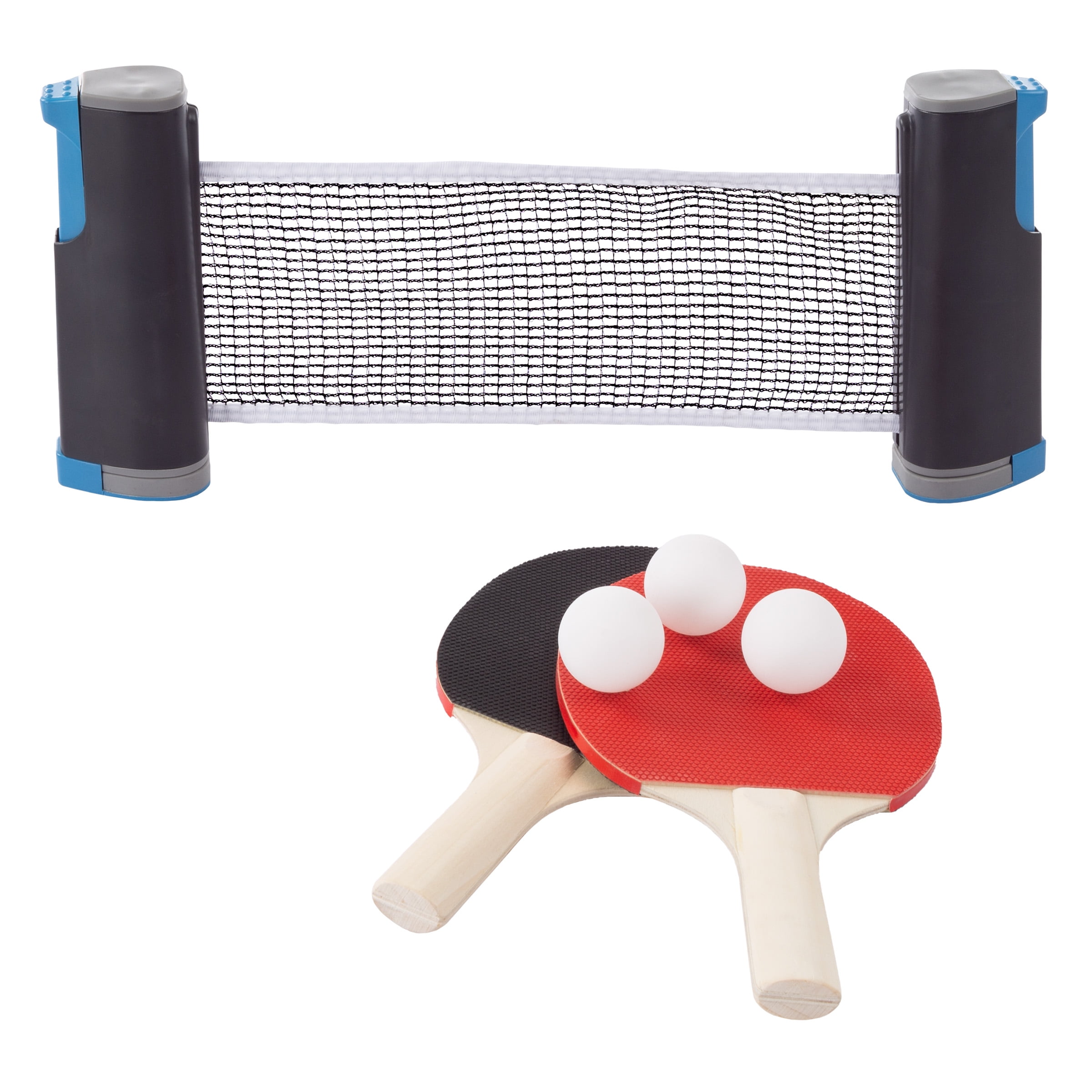 INSTANT TABLE TENNIS GAME INDOOR PORTABLE TRAVEL PING PONG BALL SET EXTENDABLE 