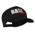 thumbnail image 5 of Baseball Outline Embroidered Cap - Black OSFM, 5 of 5