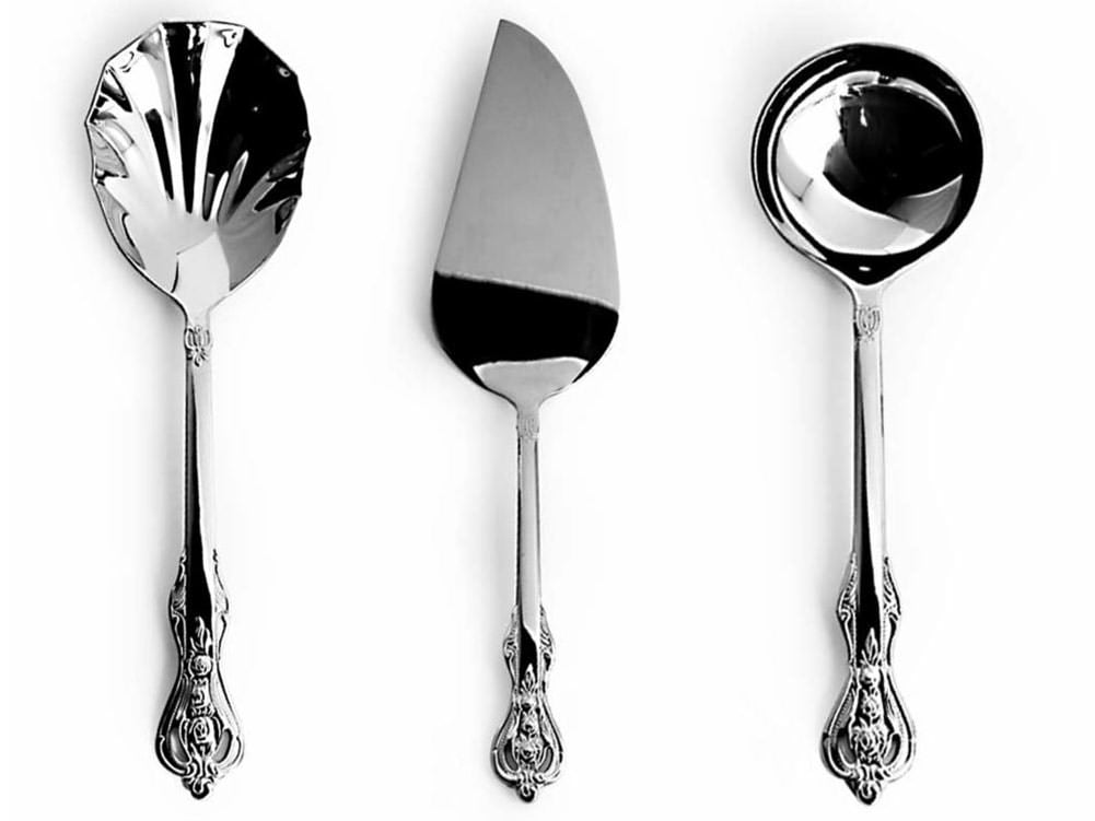 Royal Alister Stainless Steel Hostess Serving Set, 3Pieces