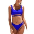 thumbnail image 1 of High Waisted Bikini Set for Women Athletic Two Pieces Tankini Swimsuits, 1 of 6
