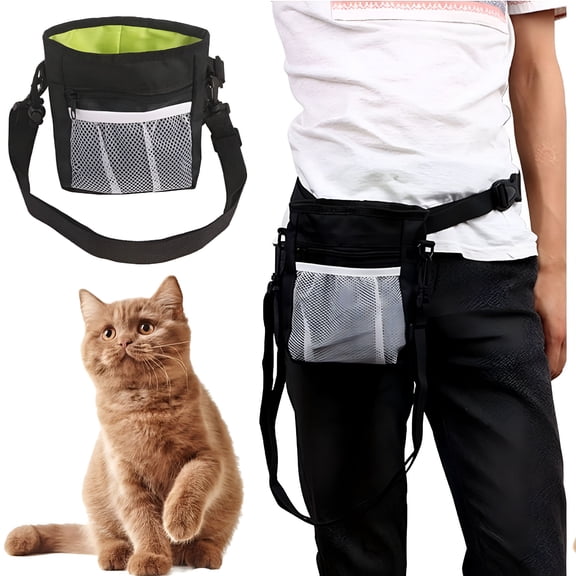 GASTROPOD Waterproof Dog Treat Pouch Bag with Multiple Pockets, Waterproof, Adjustable Belt 3 Ways to Wear, Built-in Poop Bag Dispenser, Hands Free Carries for Walking Outside
