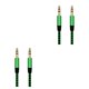 thumbnail image 4 of Tholdsy 3.5mm a cable reproductor de música cable auxiliar teléfono inteligente estéreo cable de audio portátil sonido del coche accesorio Verde 2Conjunto, 4 of 6