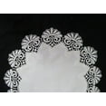 thumbnail image 3 of Doily Boutique Placemat or Doily in Ivory Fancy Lace and Fabric Handmade Size 24 x 15 inches, 3 of 4