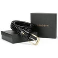 thumbnail image 3 of SENDEFN Leather Braided Belts for Men, 1 3/8" Casual Woven Leather Belt for Men Jeans Golf Dress Pants with Gift Box, 3 of 6