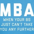 thumbnail image 3 of CafePress - MBA When Your BS Just Can't T Women's Dark T Shirt - Women's Traditional Fit Dark T-Shirt, 3 of 4