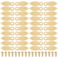 thumbnail image 4 of FOMIYES Decorative Photo Frame Fastener 100 Pcs Golden Iron Flat Rectangular Shape for Home Use 0.83X0.31X0.04in, 4 of 8
