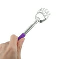 thumbnail image 5 of Unique Bargains 2 Pcs Extendable Bear Claw Stainless Steel Back Scratcher for Men and Women purple, 5 of 6