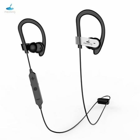 Meidong HE8C[2019 Upgraded] Active Noise Cancelling Bluetooth Earbuds in-Ear Earphones Sports Headphones with Hard Travel Case/Deep Bass/15 Hours Playtime/apt-X Csr Built-in (Best Active Noise Cancelling Earbuds 2019)