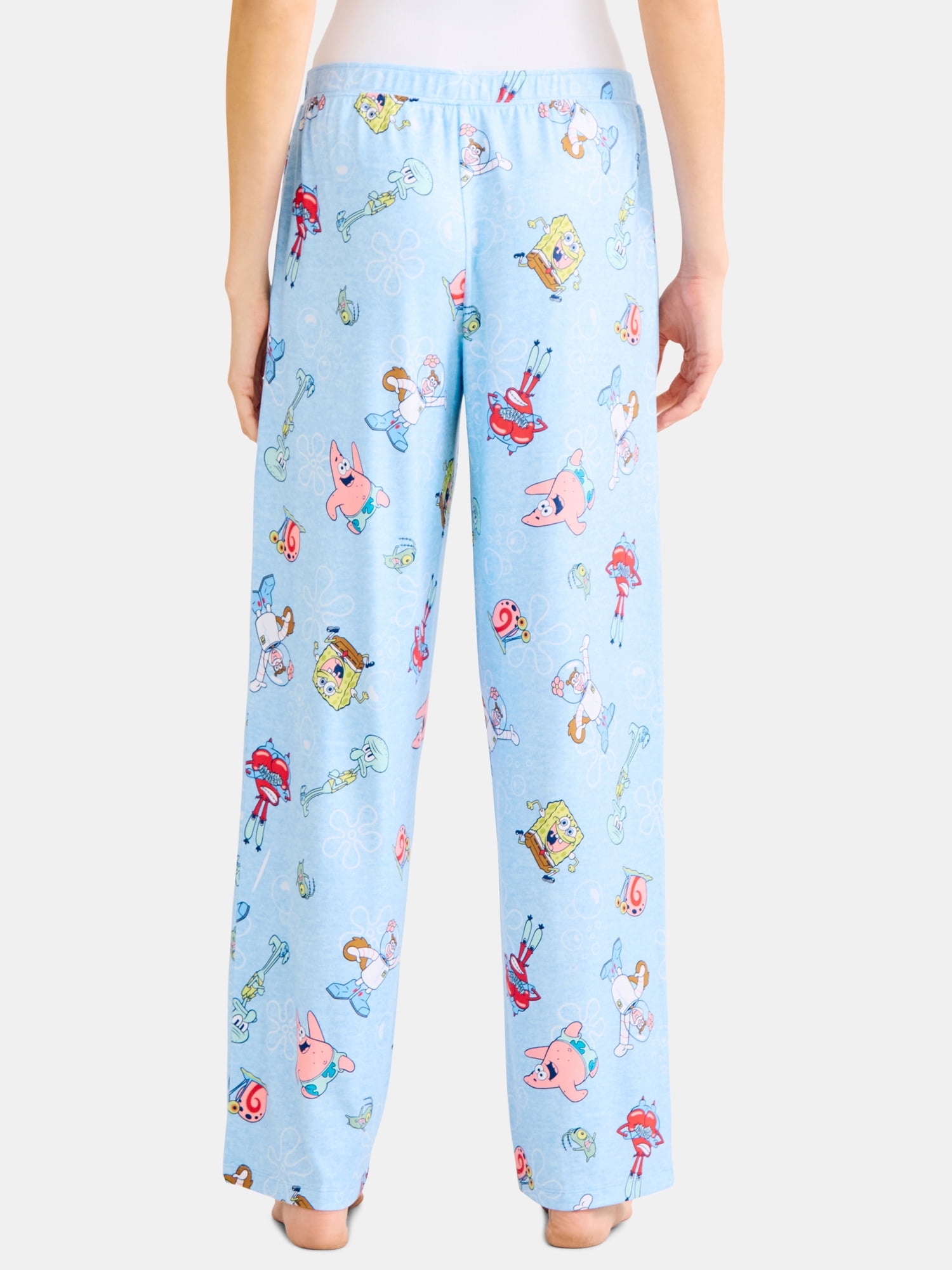 Nickelodeon Women’s and Women’s Plus SpongeBob SquarePants Print Sleep Pants, Sizes XS-3X