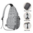 thumbnail image 3 of Tribal Ink Style Sling Backpack Lightweight Crossbody Bag for Hiking, Outdoor Activities and Daily Commuting, 3 of 6
