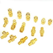 Onelinkmore SMA Female/Male to SMA Male/Female and T Type 3-Way SMA Connector Kit (15pcs)