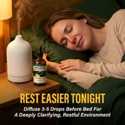 Breathe Essential Oil Blend 2 Fl Oz - Eucalyptus, Peppermint, Lemon, Tea Tree & Bay Laurel Oil for Diffuser, Humidifier & Relaxation - Clarifying Aromatherapy For Restless Nights