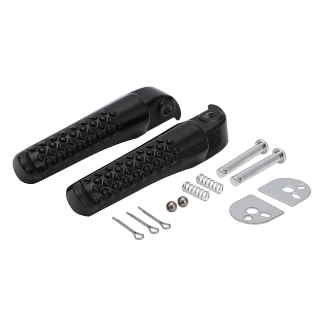 1 par de reposapiés para motocicleta, reposapiés para motocicletas de aleación de aluminio, soporte para reposapiés para ct200U Negro Baoblaze Reposapiés de motocicleta