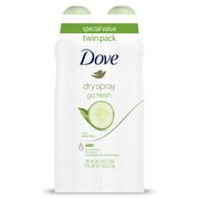 Dove Advanced Care Dry Spray Cool Essentials Antiperspirant Deodorant 3.8 oz Twin Pack