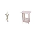 thumbnail image 1 of Escultura de pluma, figura decorativa de resina de PVC, adorno de madera, decoración de mesa con diseño minimalista, estructura robusta, adecuada para, 1 of 8