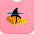 thumbnail image 4 of Inktastic Funny Goldfish with Shark Fin Boys or Girls Baby Bib, 4 of 4